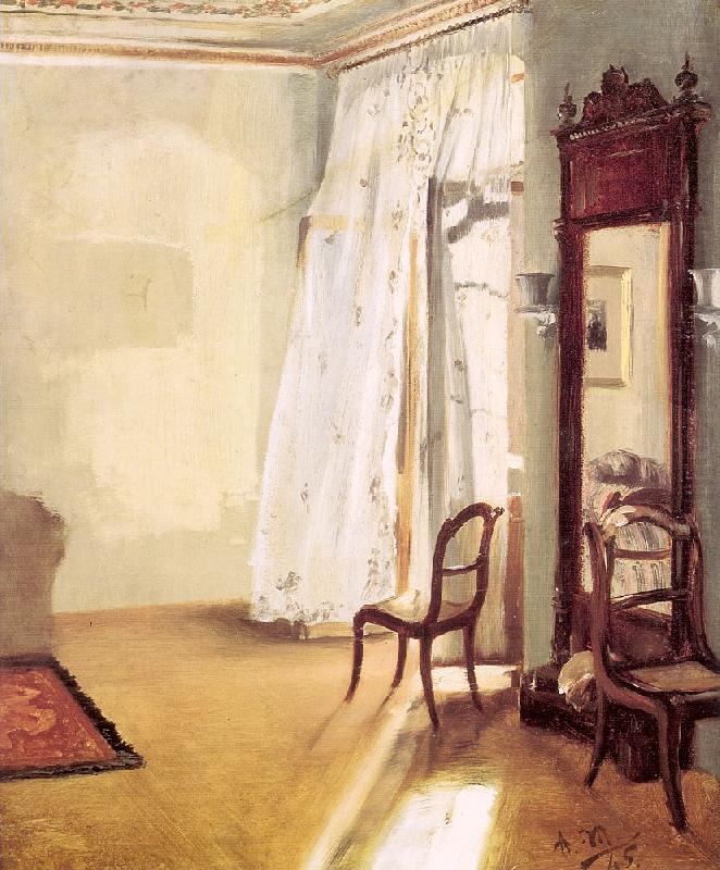 Adolph von Menzel The French Window china oil painting image